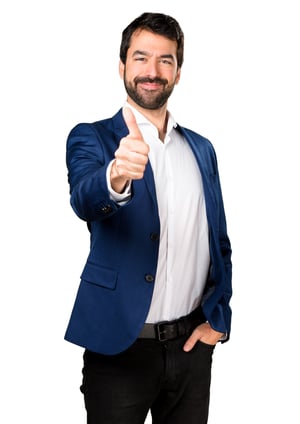 handsome-man-with-thumb-up